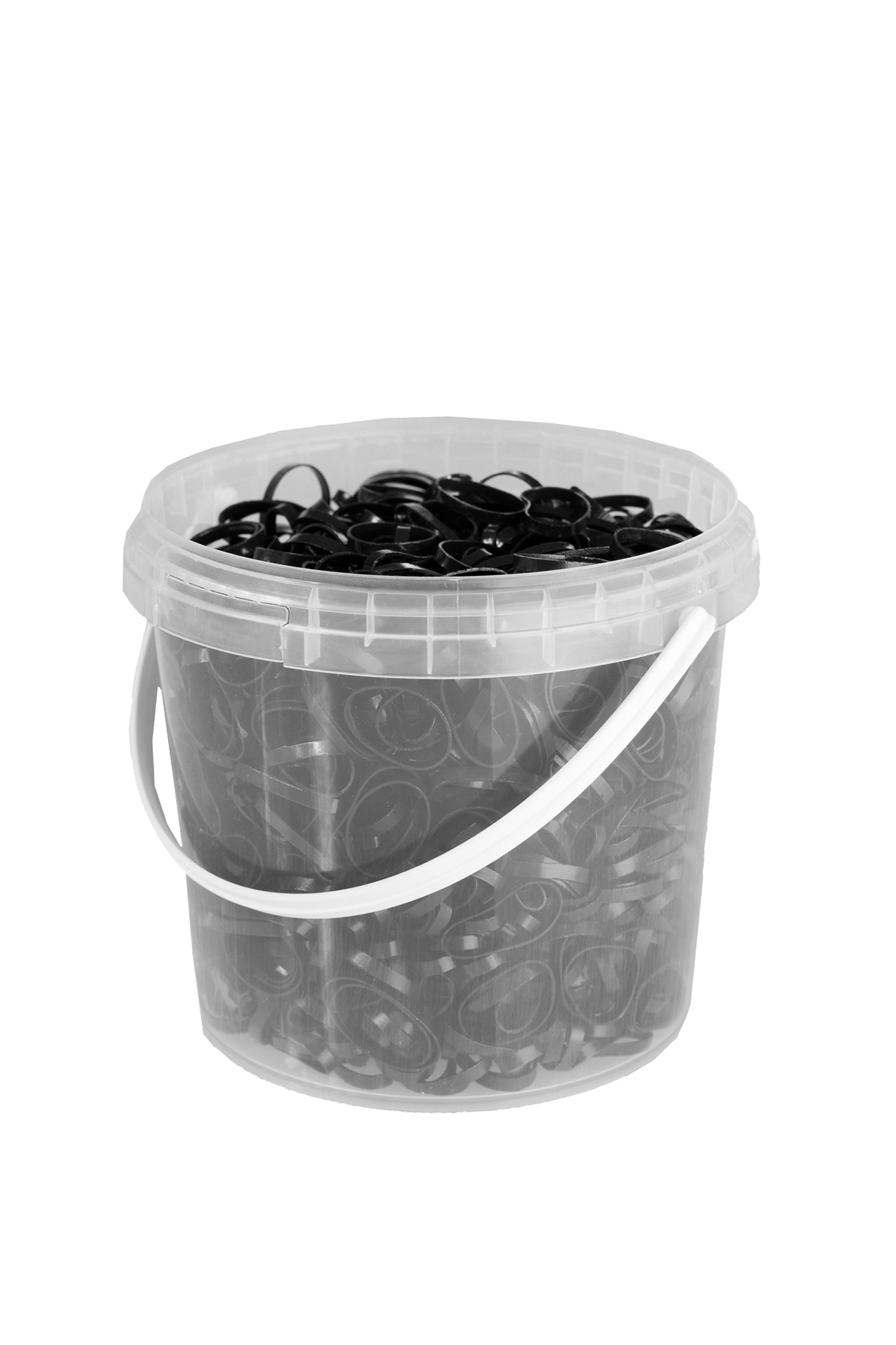 Negro Gomas de Calidad Suprema para  Trenzado de Silicona Horze (1800 piezas)