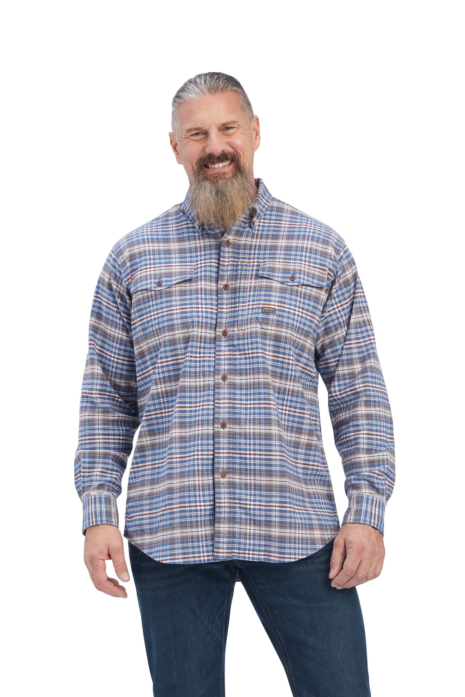Ariat Rebar camisa de trabajo de franela DuraStretch