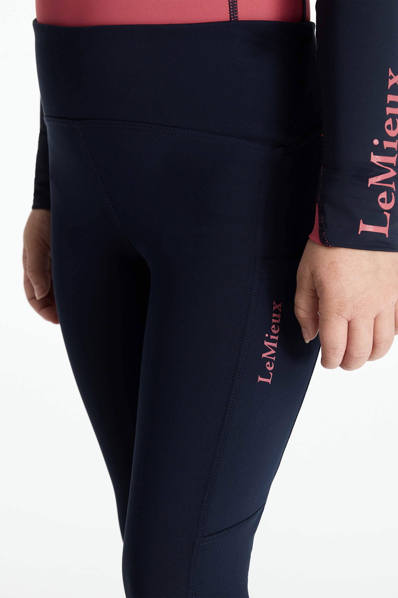 LeMieux Mini Nora pantal&oacute;n de equitaci&oacute;n infantil con interior afelpado y cintura el&aacute;stica