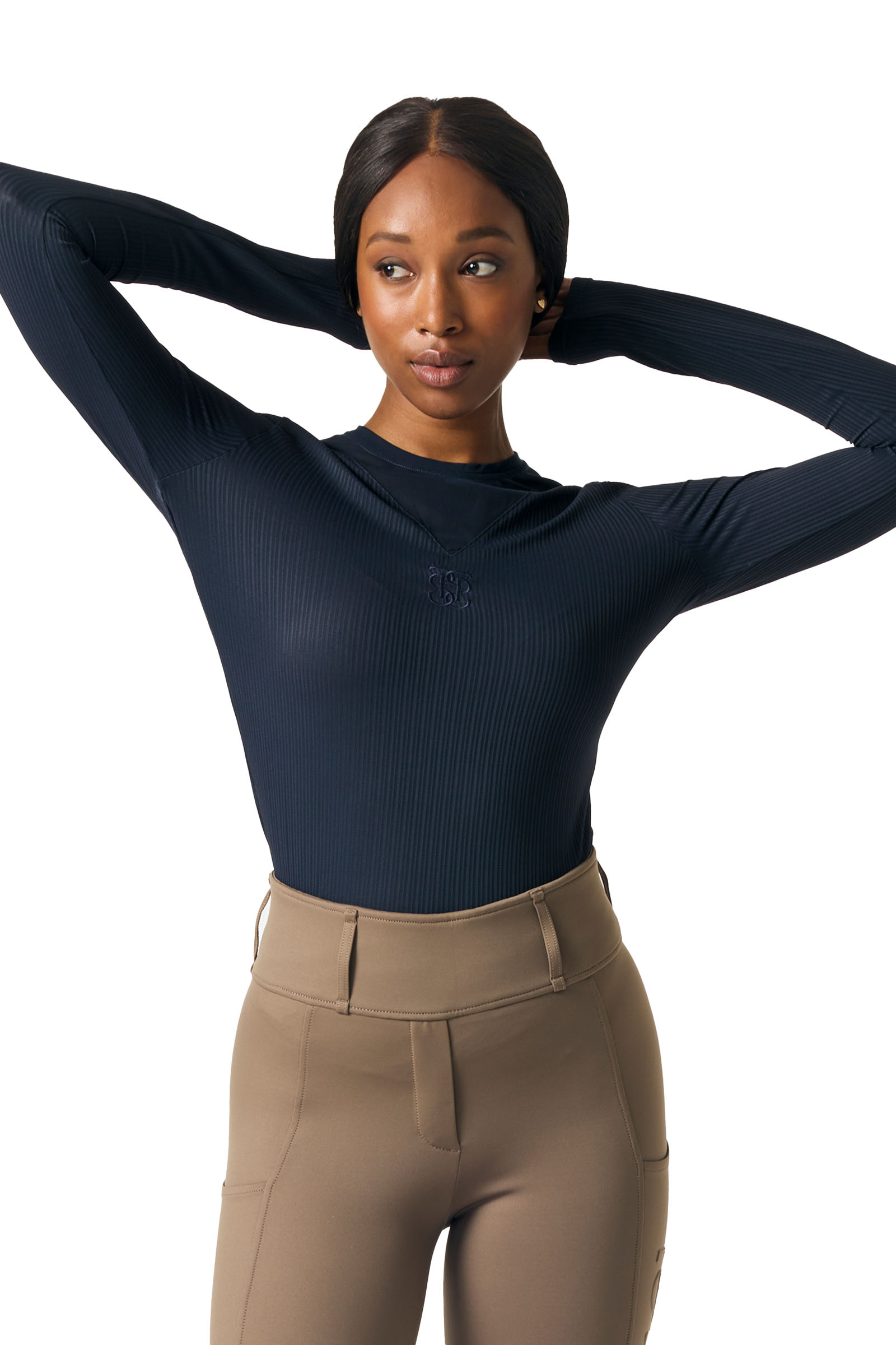 PS of Sweden Leandra L/S Camiseta de Malla a Rayas