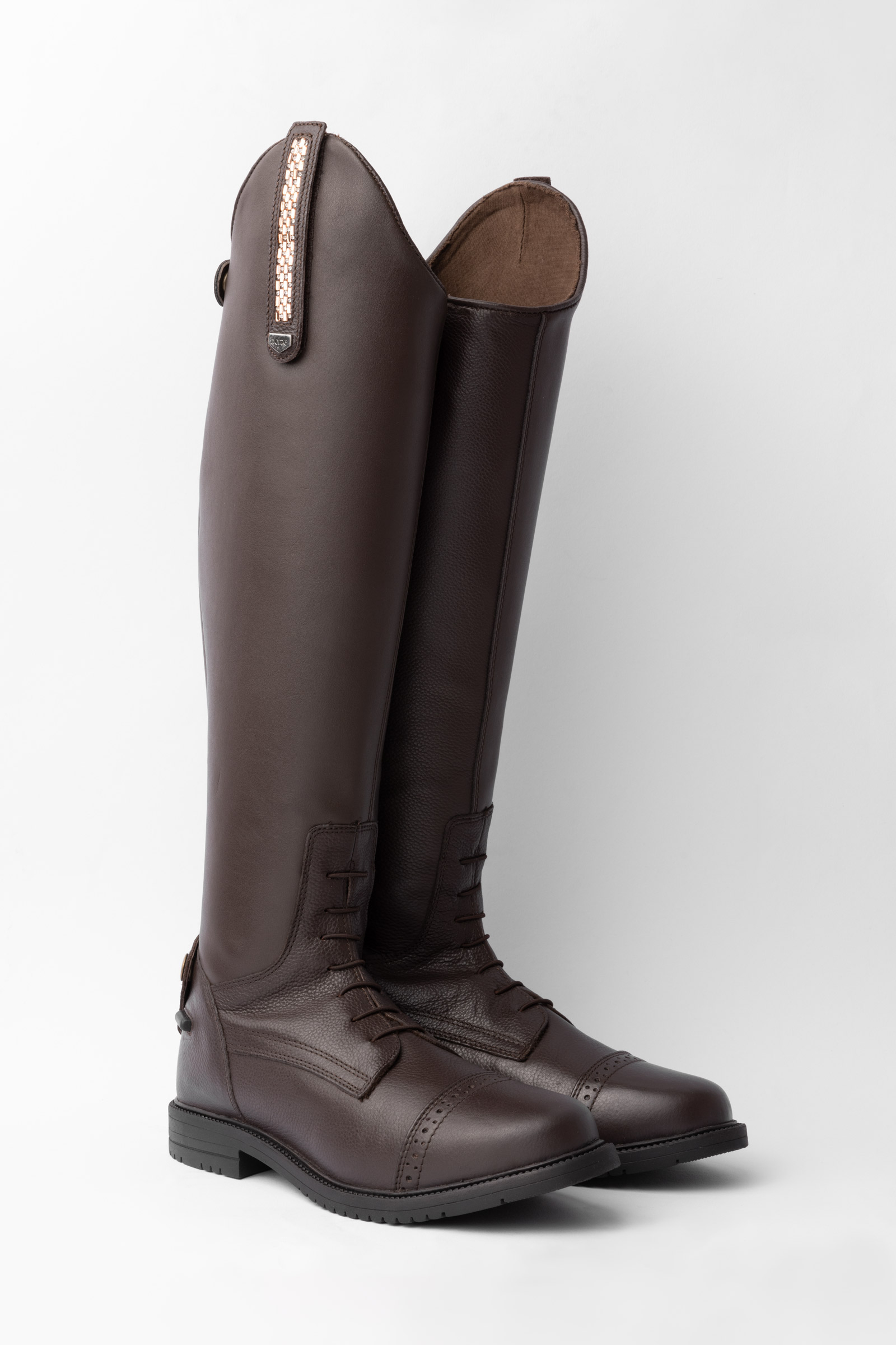 Marr&oacute;n oscuro Botas Altas para Mujer Horze Verona