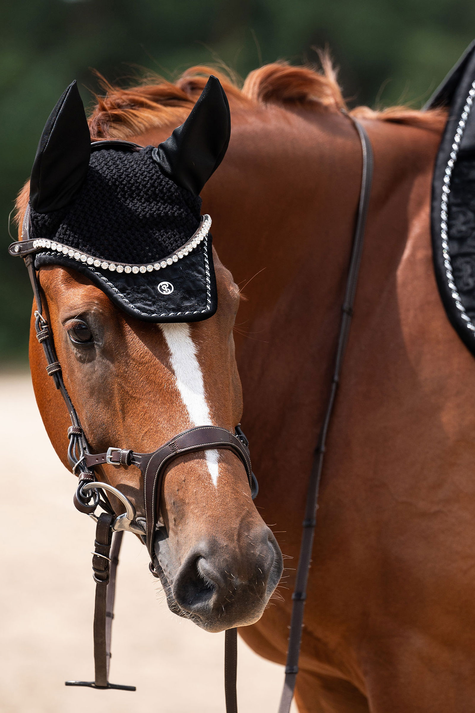 PS of Sweden orejeras Velvet Monogram