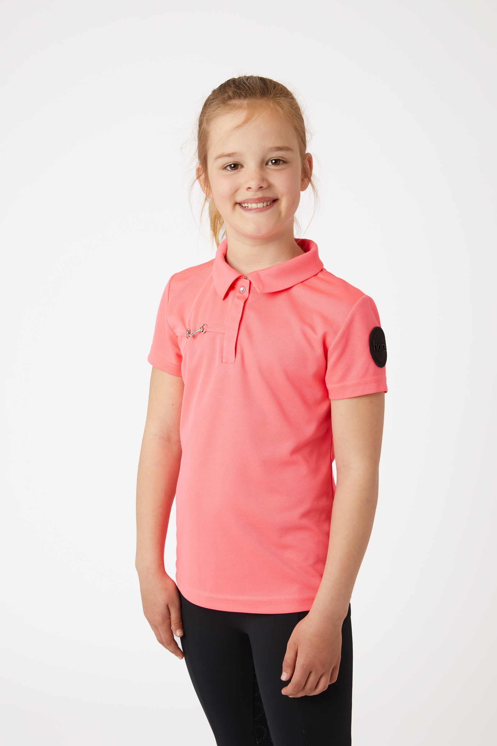 Horze Young Rider Denise camiseta polo de manga corta funcional