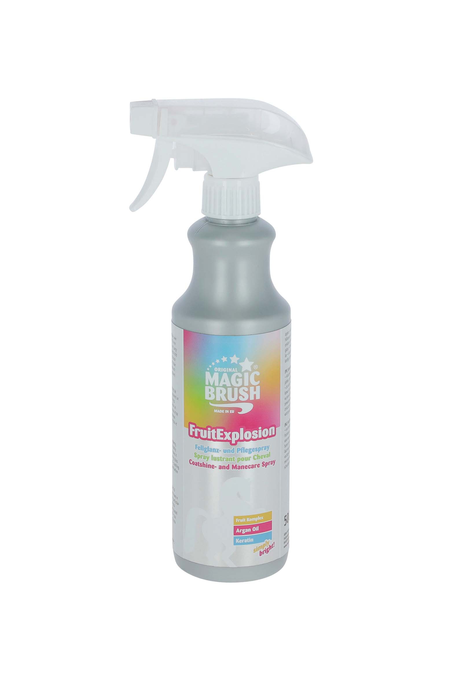 MagicBrush Fruit Explosion spray de brillo y cuidado para pelaje y crin, 500 ml