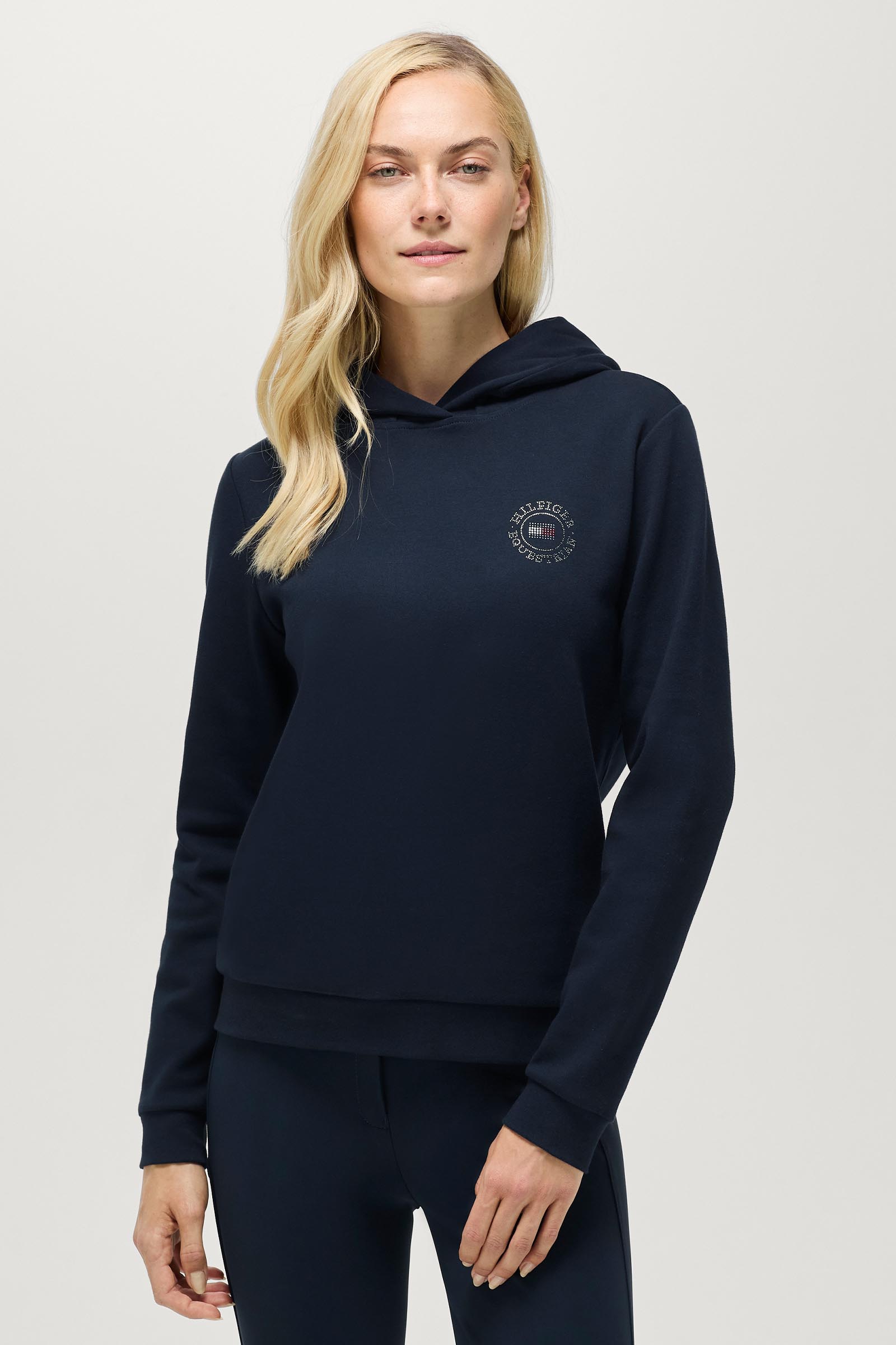 Tommy Hilfiger Equestrian Hollywood sudadera con pedrer&iacute;a para mujer