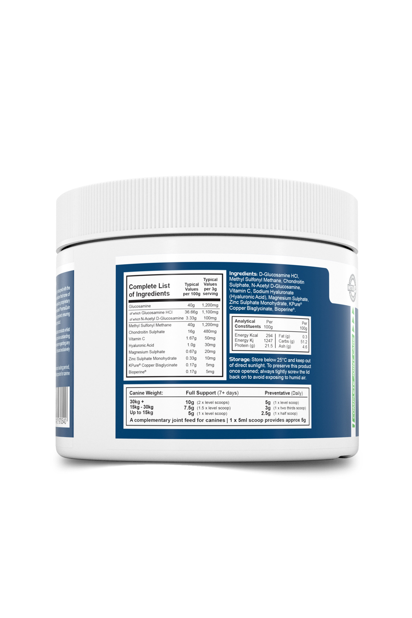 Suplemento canino PharmaQuin Joint Complete Ha, 300 g