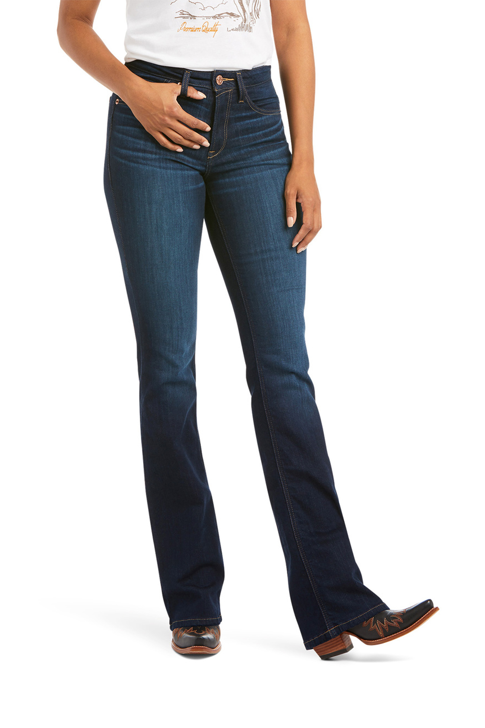 Jeans Ariat Real High Rise Ballary Bootcut para mujer