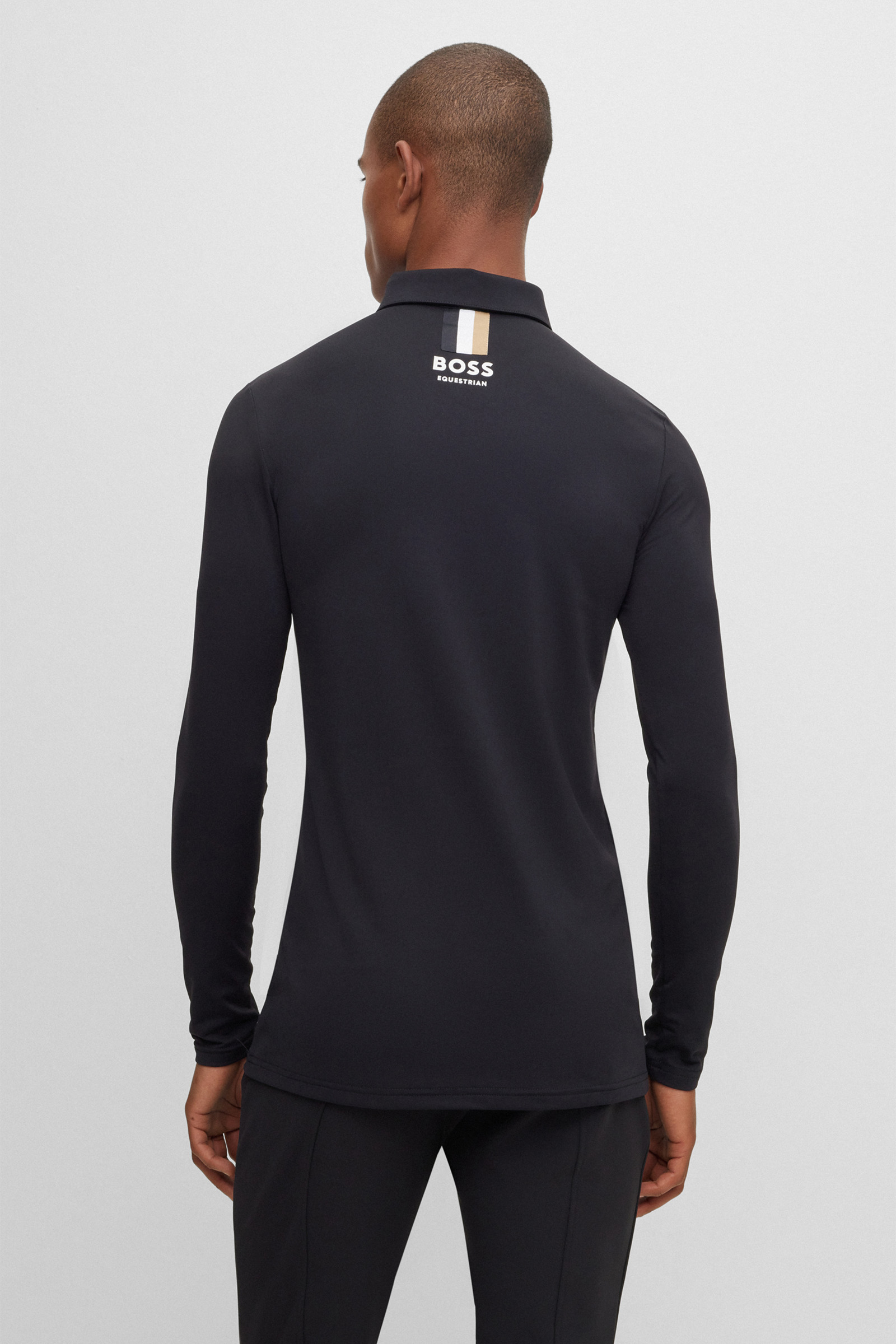 Polo de entrenamiento Boss Elton Signature Stripe para hombre