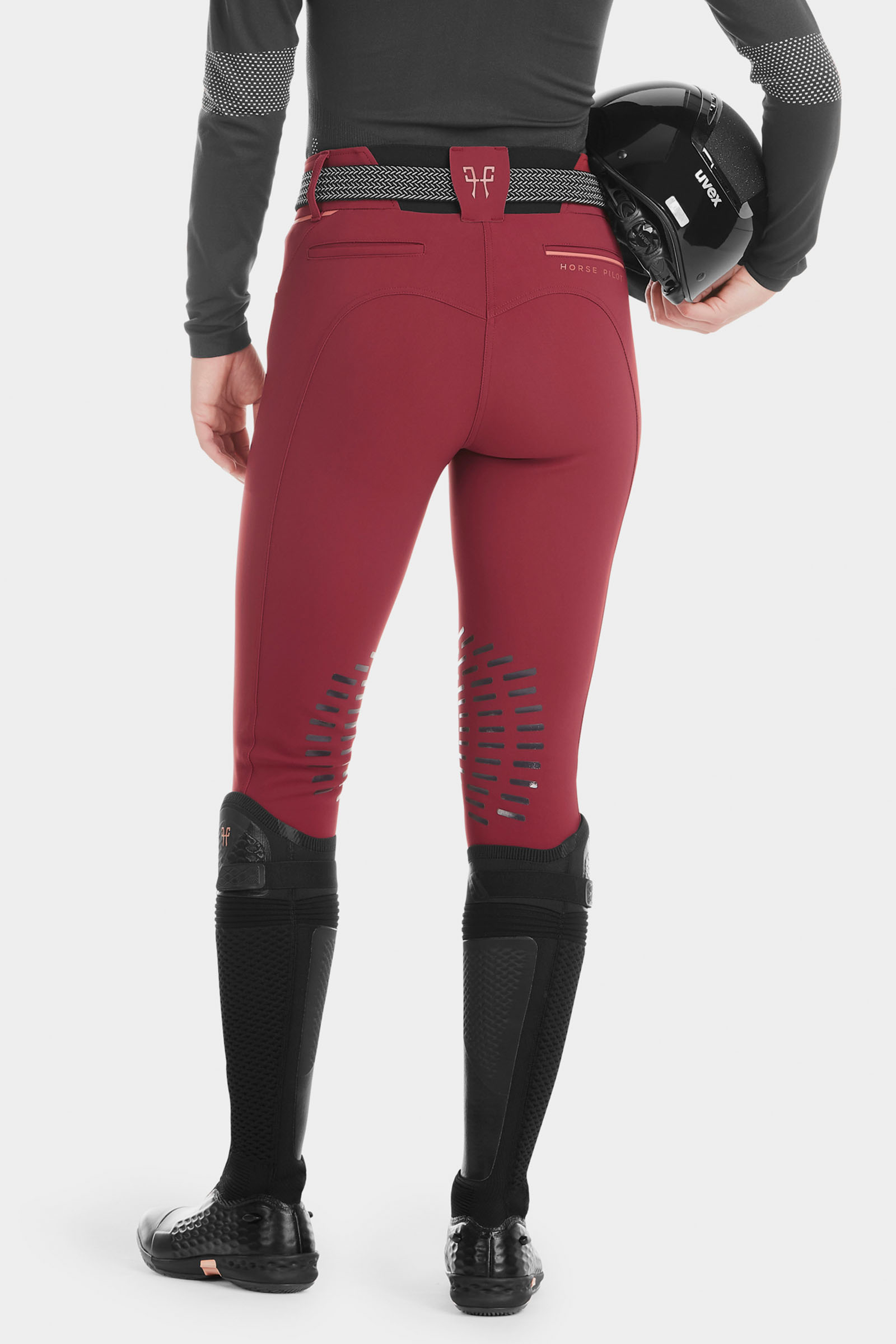 Dark Red Horse Pilot X-Design pantalones de montar para mujer