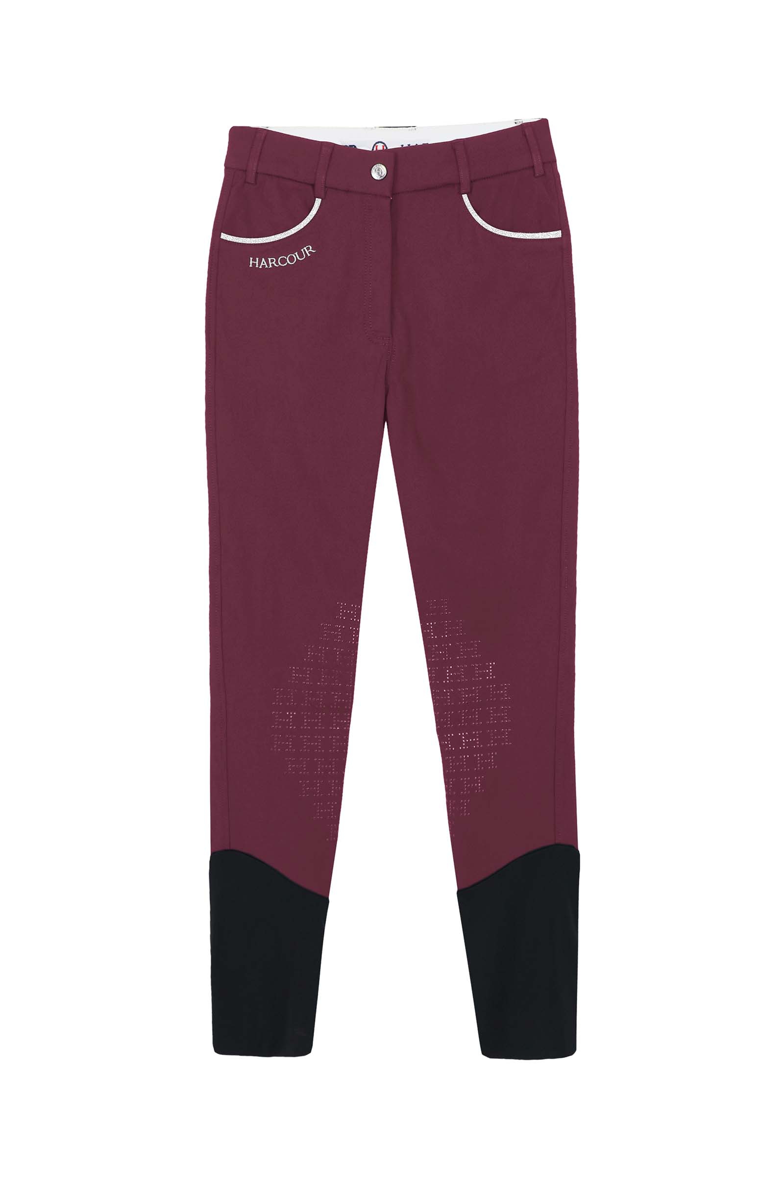 Dark Purple Harcour Jaltika Pantalones de Montar con Agarre Fix para Mujer 