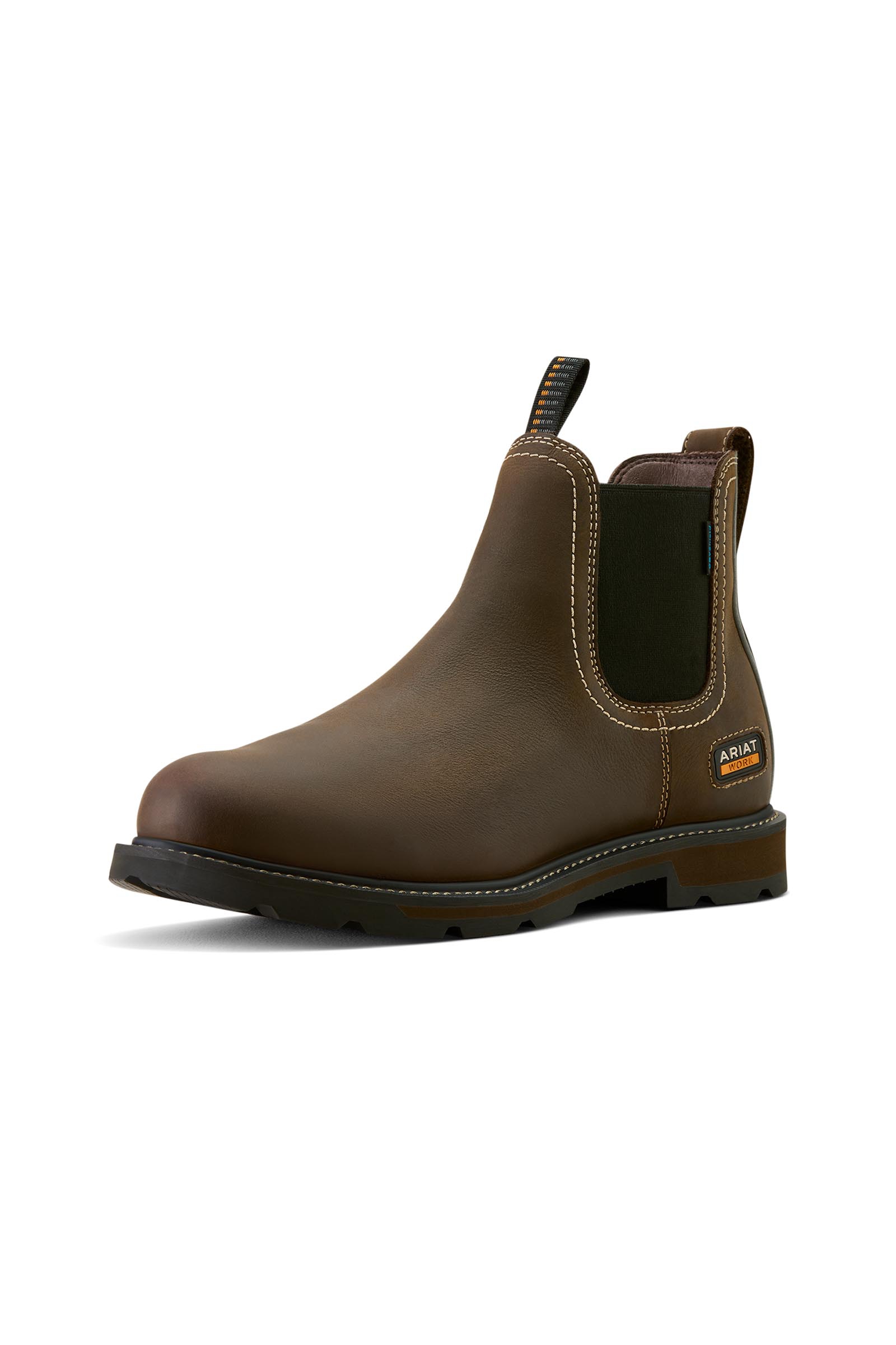 Ariat Bota de trabajo impermeable con puntera blanda Chelsea Groundbreaker