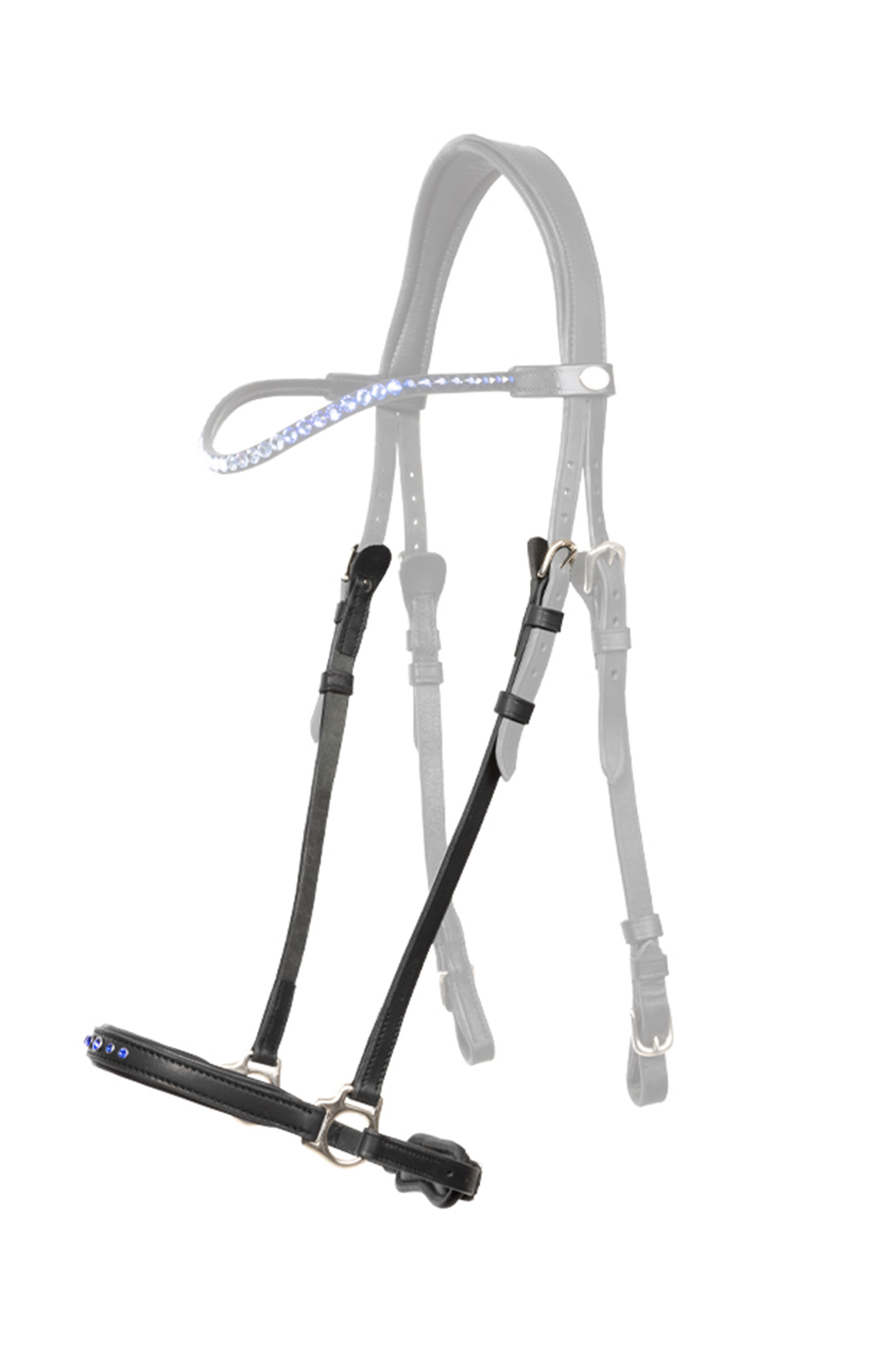 Kavalkade Kóngablár Muserola baja para brida islandesa Aradis