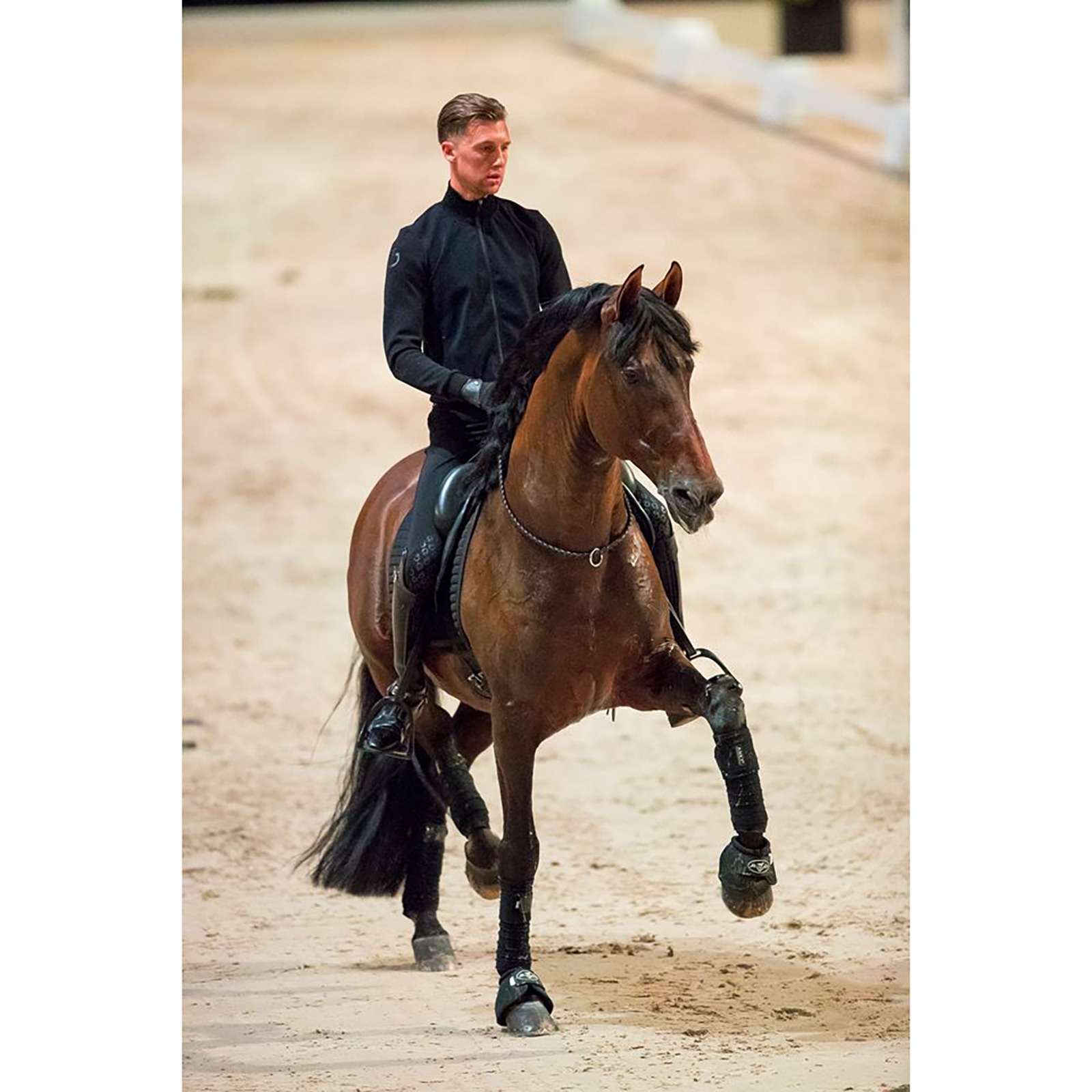 Brown F.R.A. Freedom Riding Articles Kripton Cuerda para el cuello (Sistema 1) Cuero tejido, 15 mm