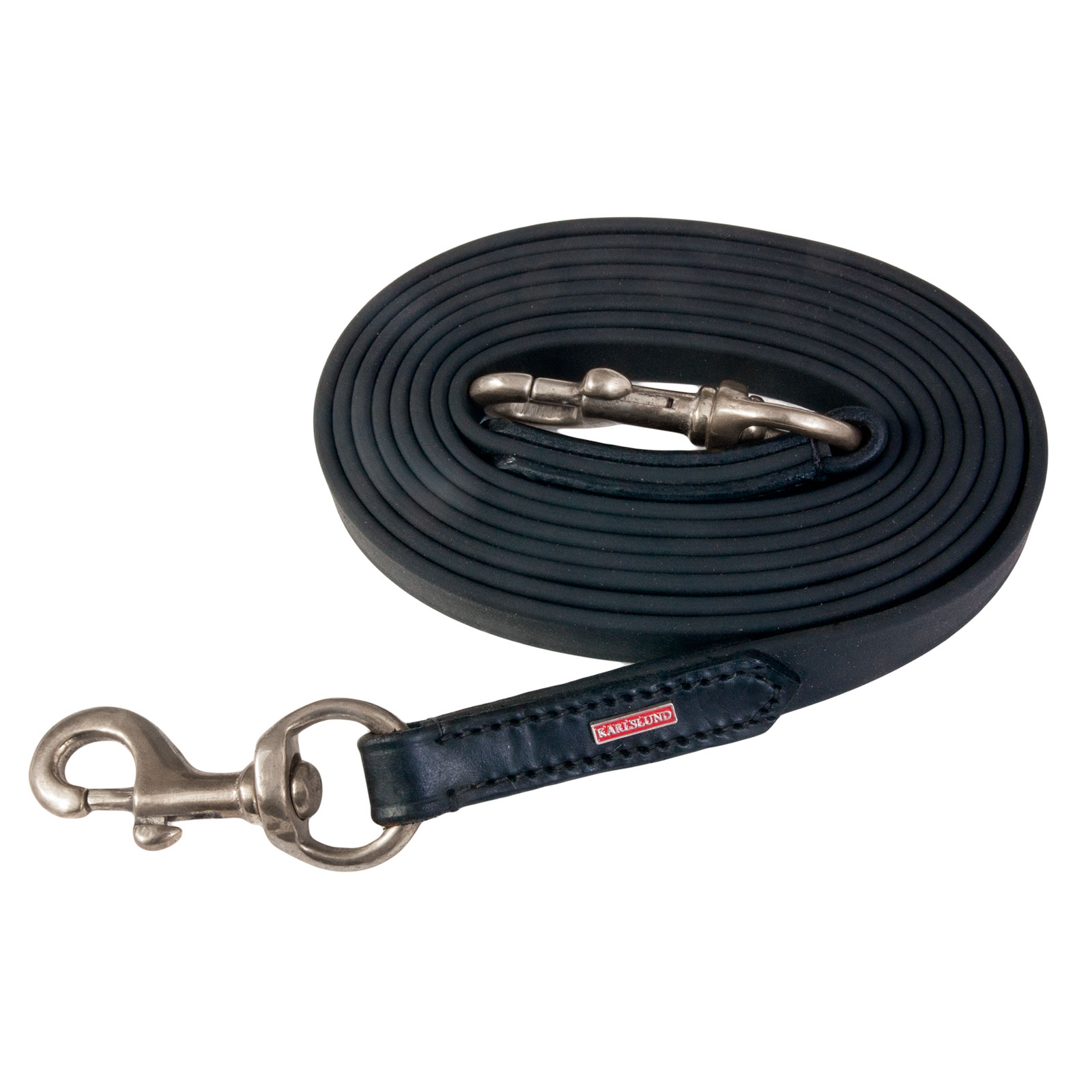 Black/Chrome Riendas Karlslund BioThane