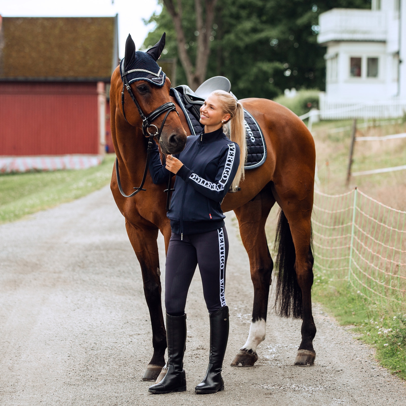 Pantalones de Montar  Funcionales con Cintura Alta yAsiento Completo de Silicona para Mujer Horze Angelika
