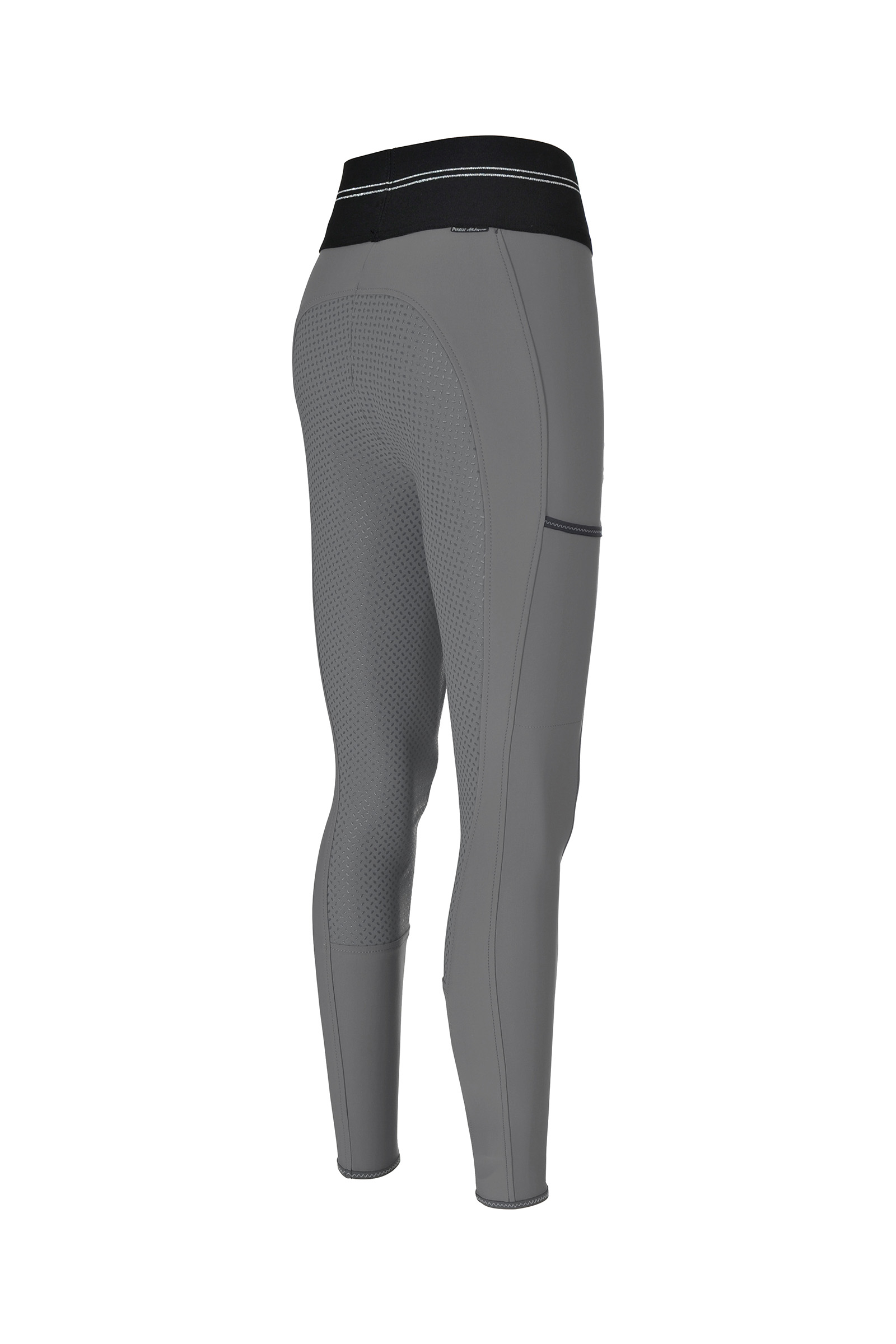 Grey Pantalones de Montar con Asiento Completo Pikeur Gia Grip Athleisure II