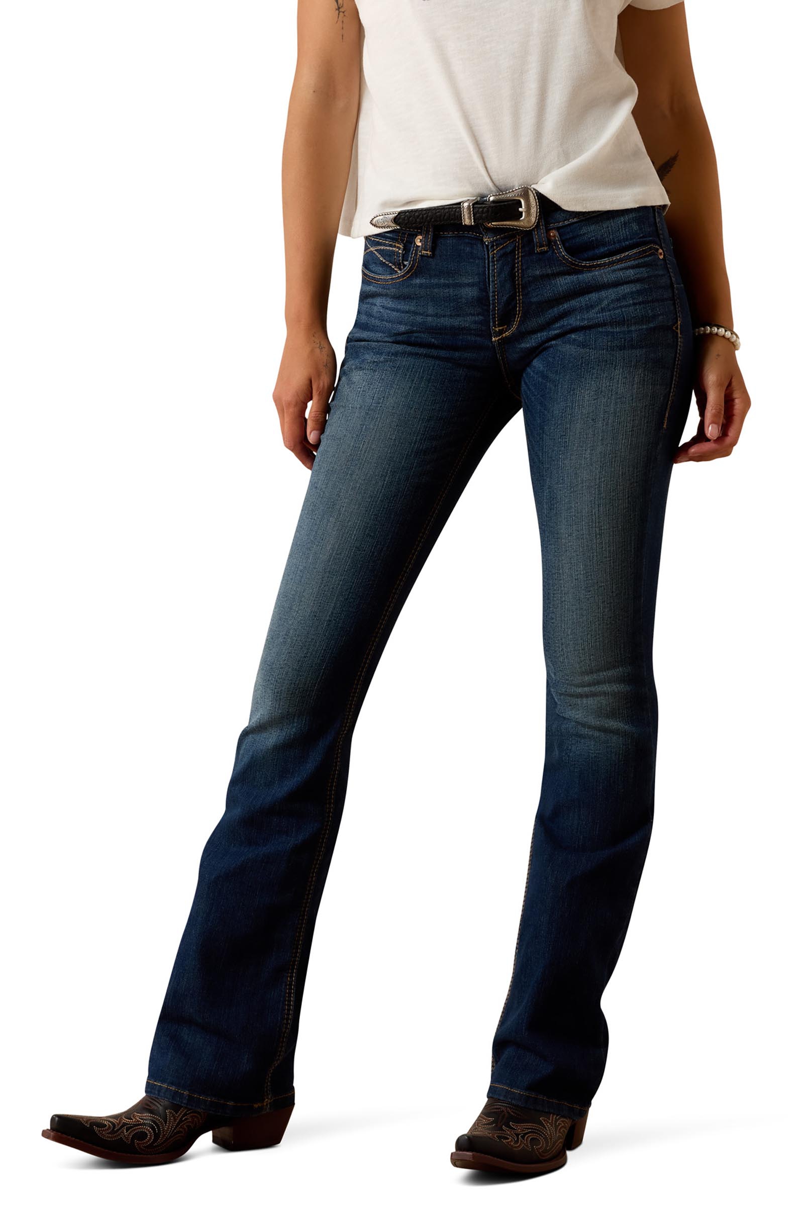 Ariat Rosa Perfect Rise Vaqueros bootcut para mujer