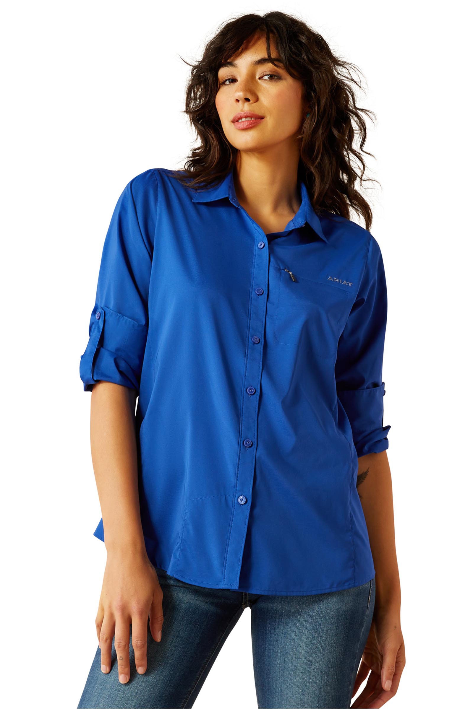 Ariat VentTEK camisa-blusa de mujer de manga larga