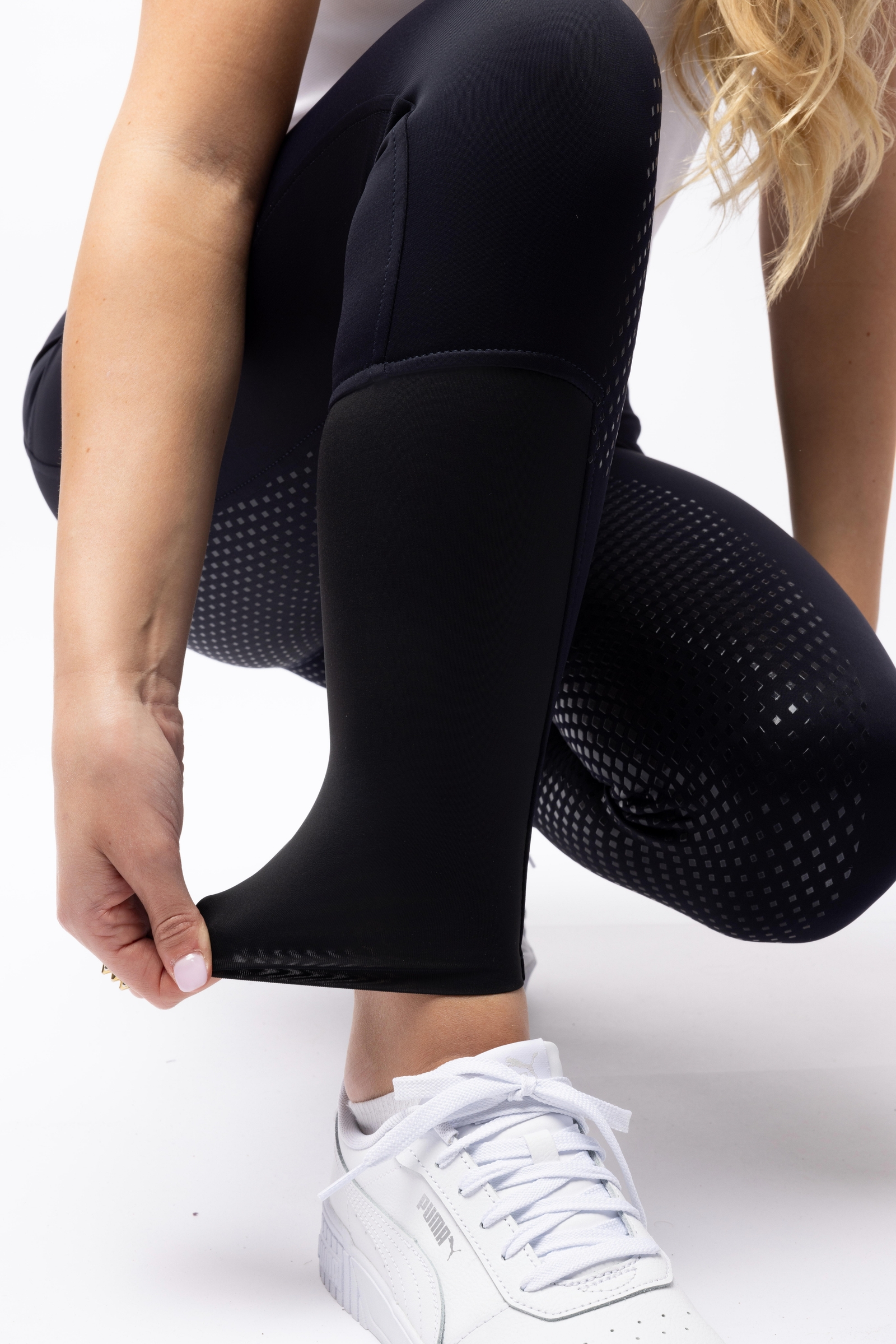 Horze Evelyn Pantalones de montar para mujer con asiento completo UPF 50+