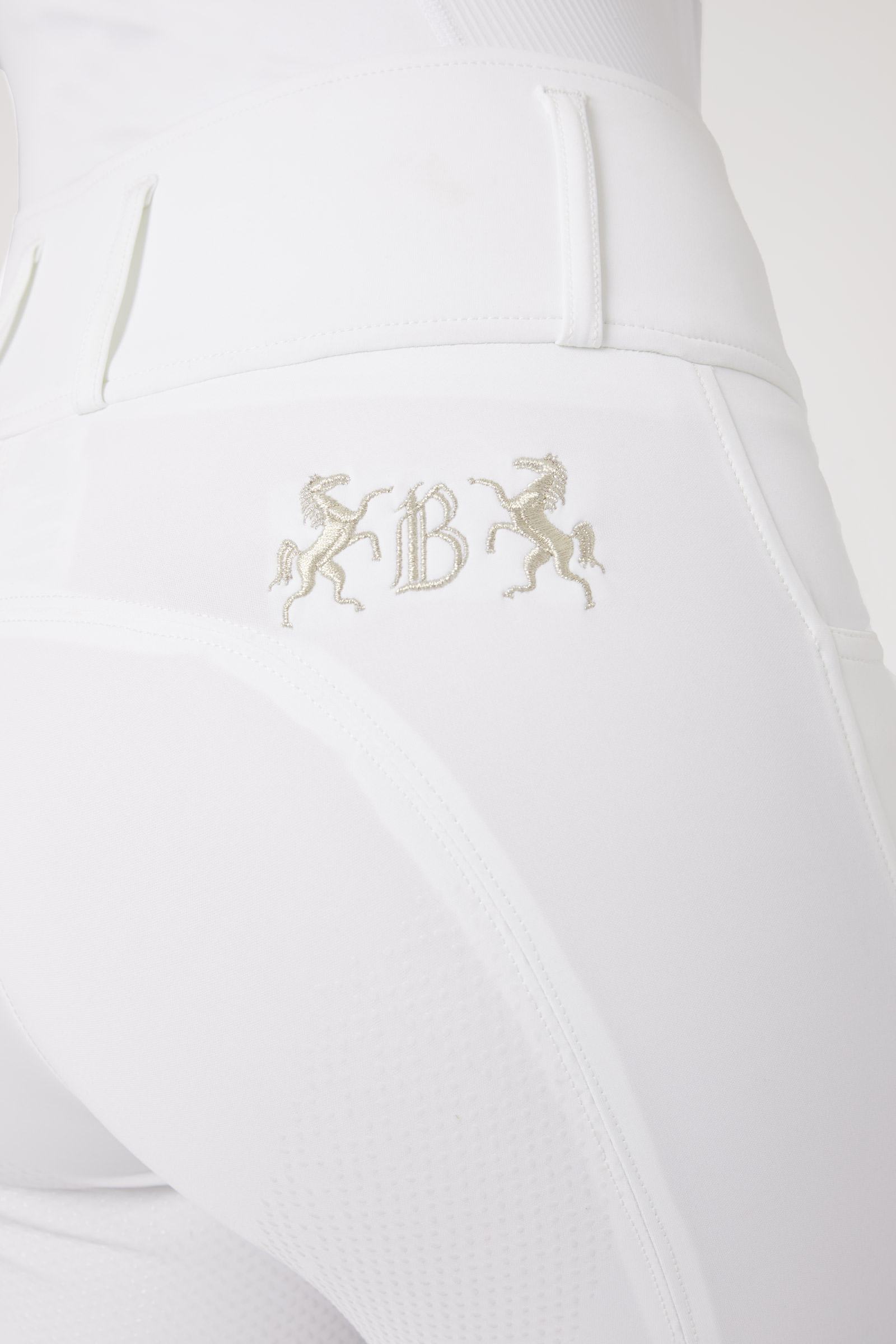 B Vertigo pantalones de equitación para mujer Meghan de cintura alta con asiento completo UPF 50+