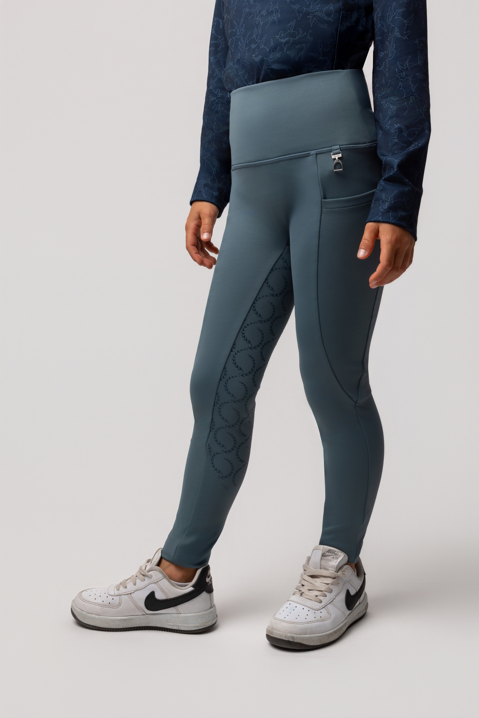 Horze Gillian Leggings de montar térmicas con grip total para niños