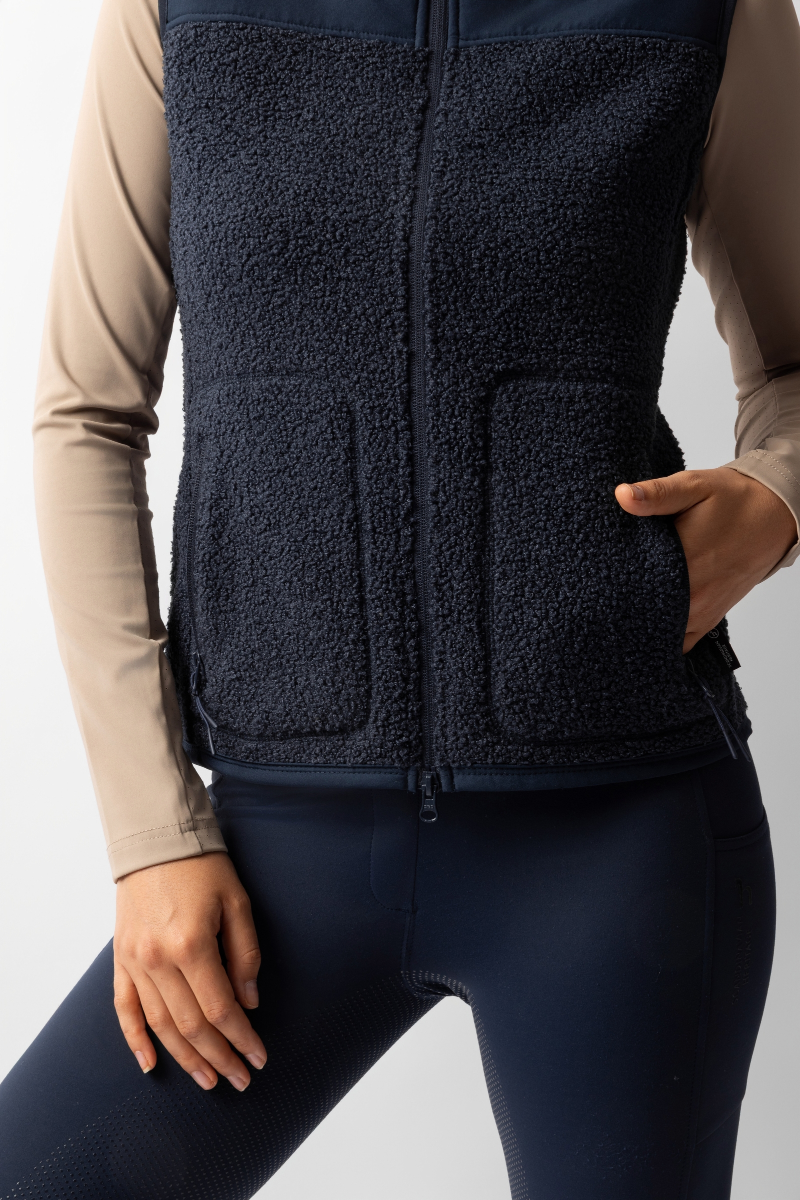 Horze Adira chaleco de teddy fleece para mujer