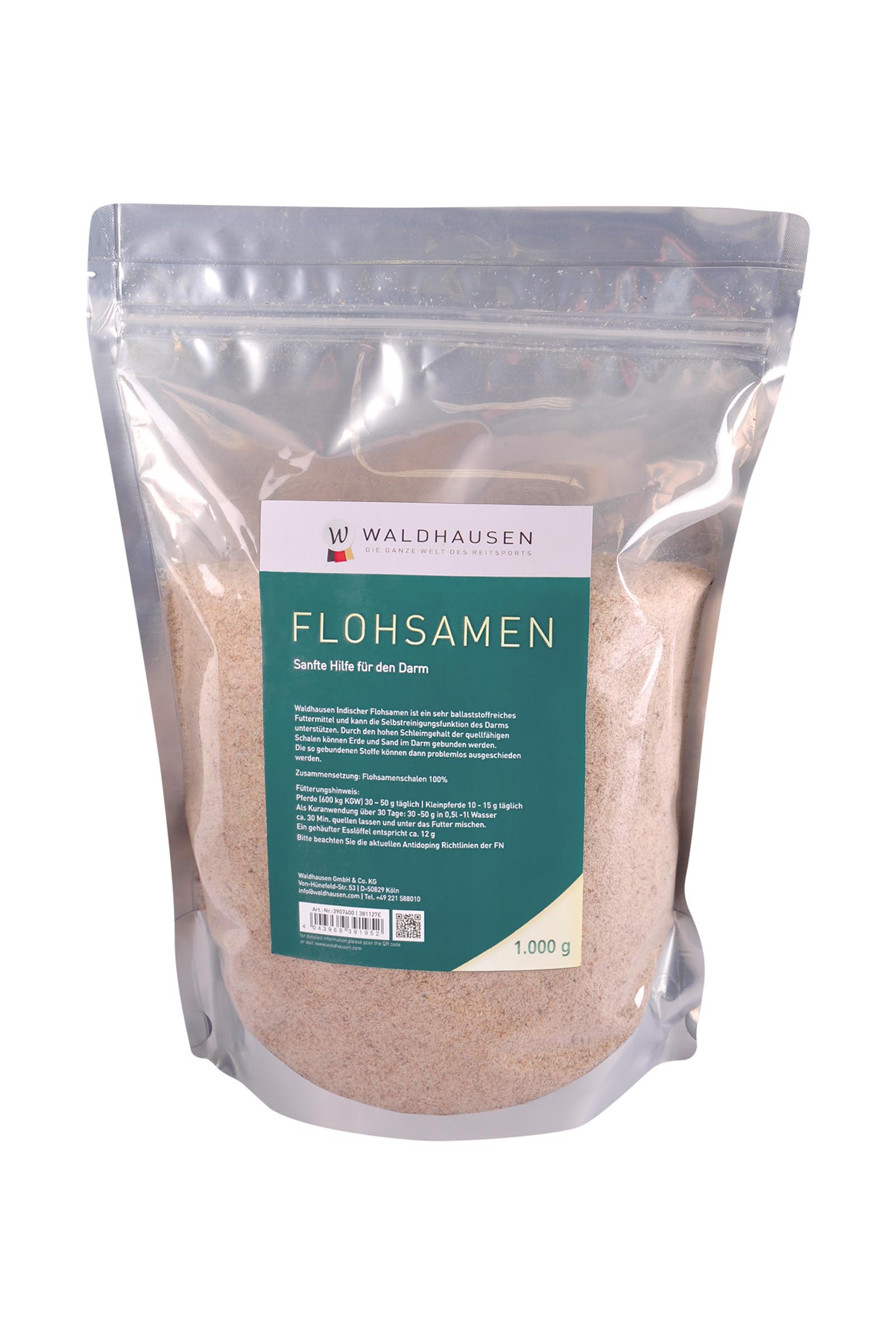 Waldhausen Semillas de Psyllium - Ayuda suave para el sistema digestivo, 1kg