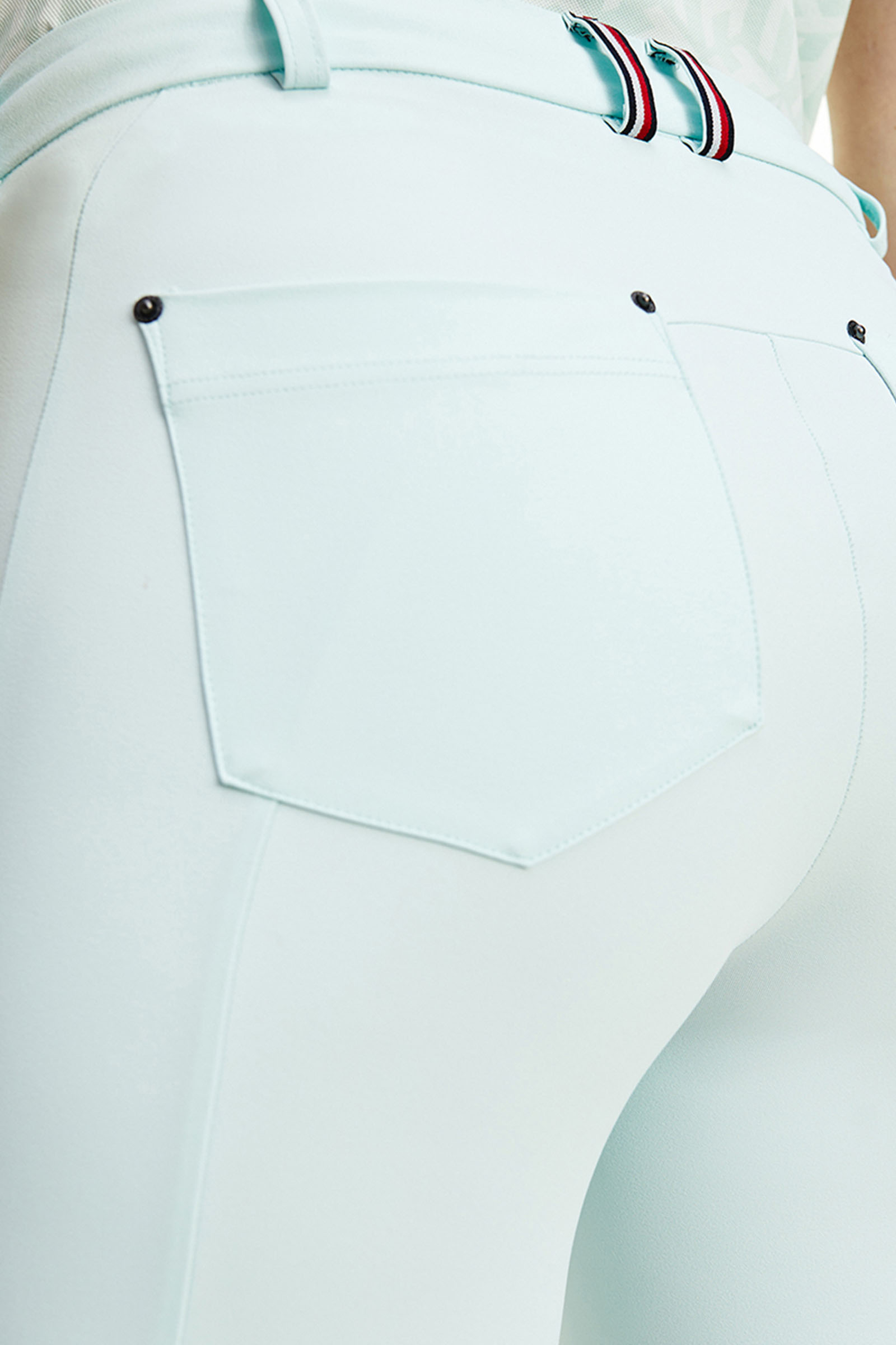 Tommy Hilfiger Equestrian Style - Pantalones de mujer con parche en la rodilla