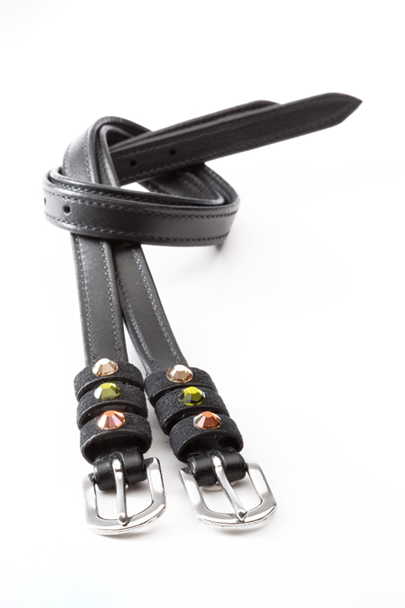 Black/Brown/Orange Kavalkade Seasons Dreams Correas para espuelas